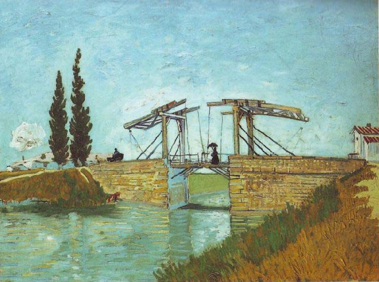 Vincent Van Gogh Bridge at Arles Sweden oil painting art